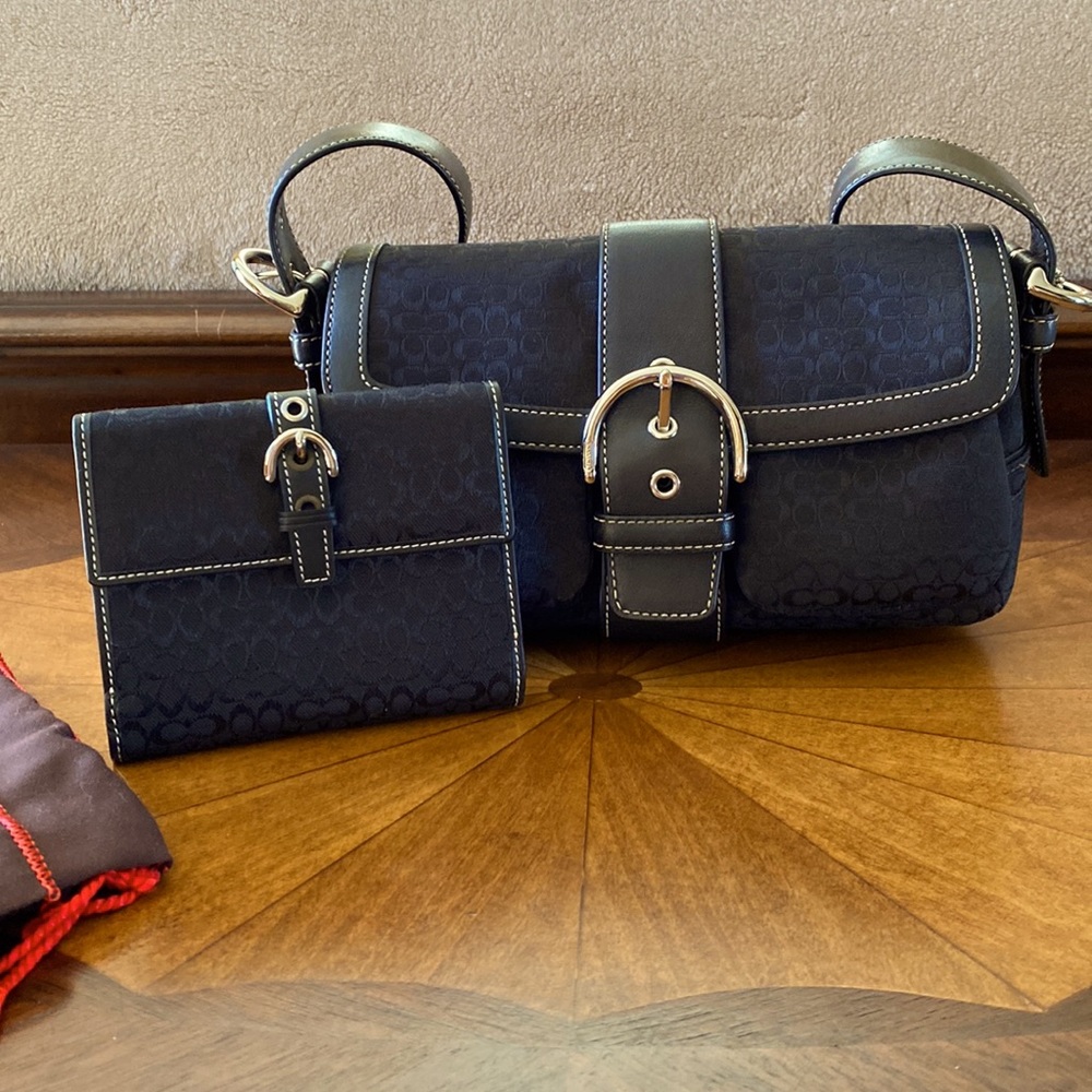 Coach Vintage Mini Signature Mini Bag w/matching Wallet